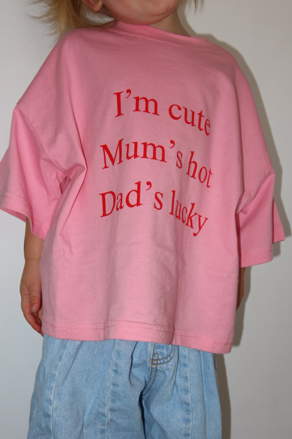 I'M CUTE TEE- PINK POP