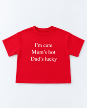 I'M CUTE TEE - RACER RED