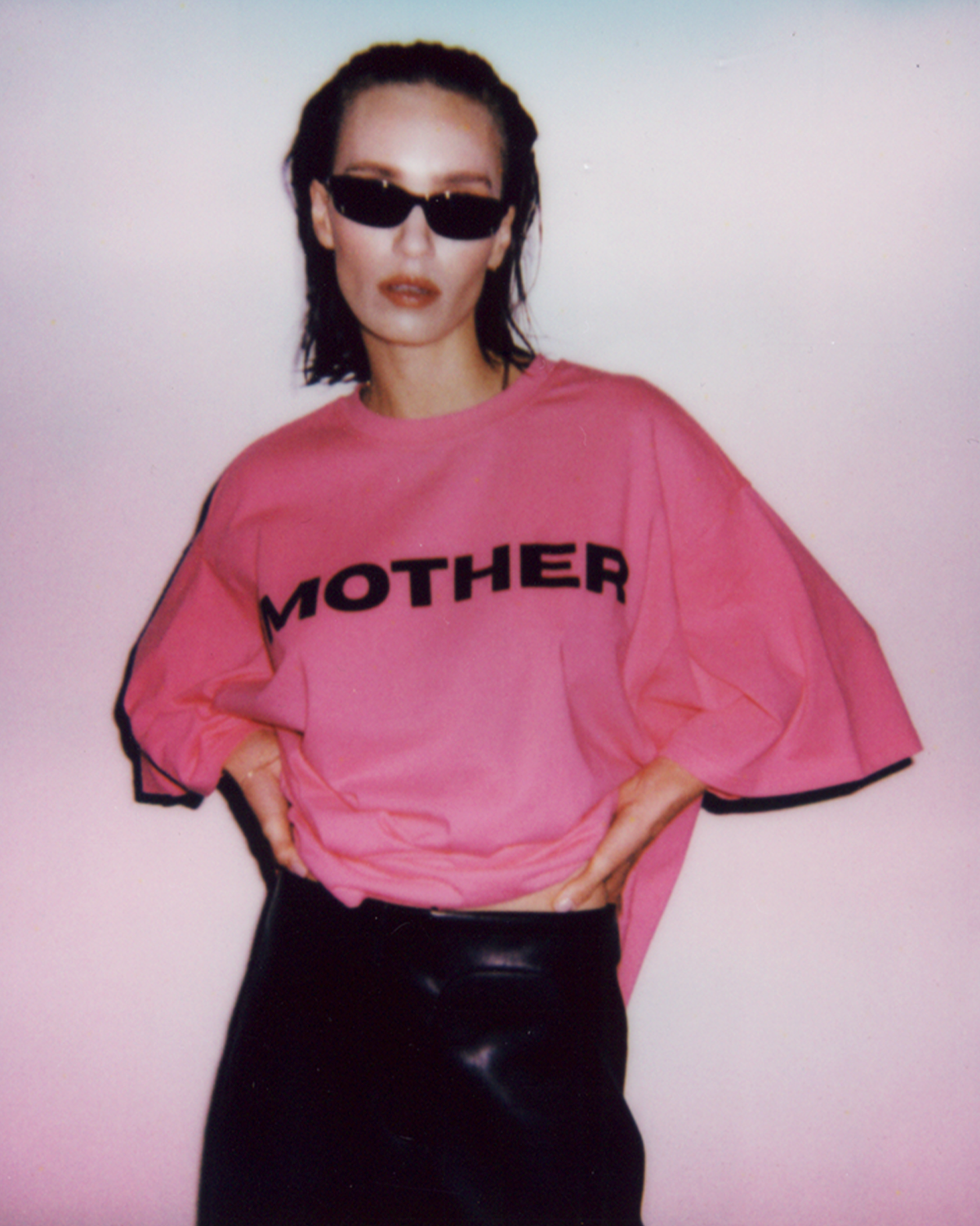 MOTHER TEE- HOT PINK
