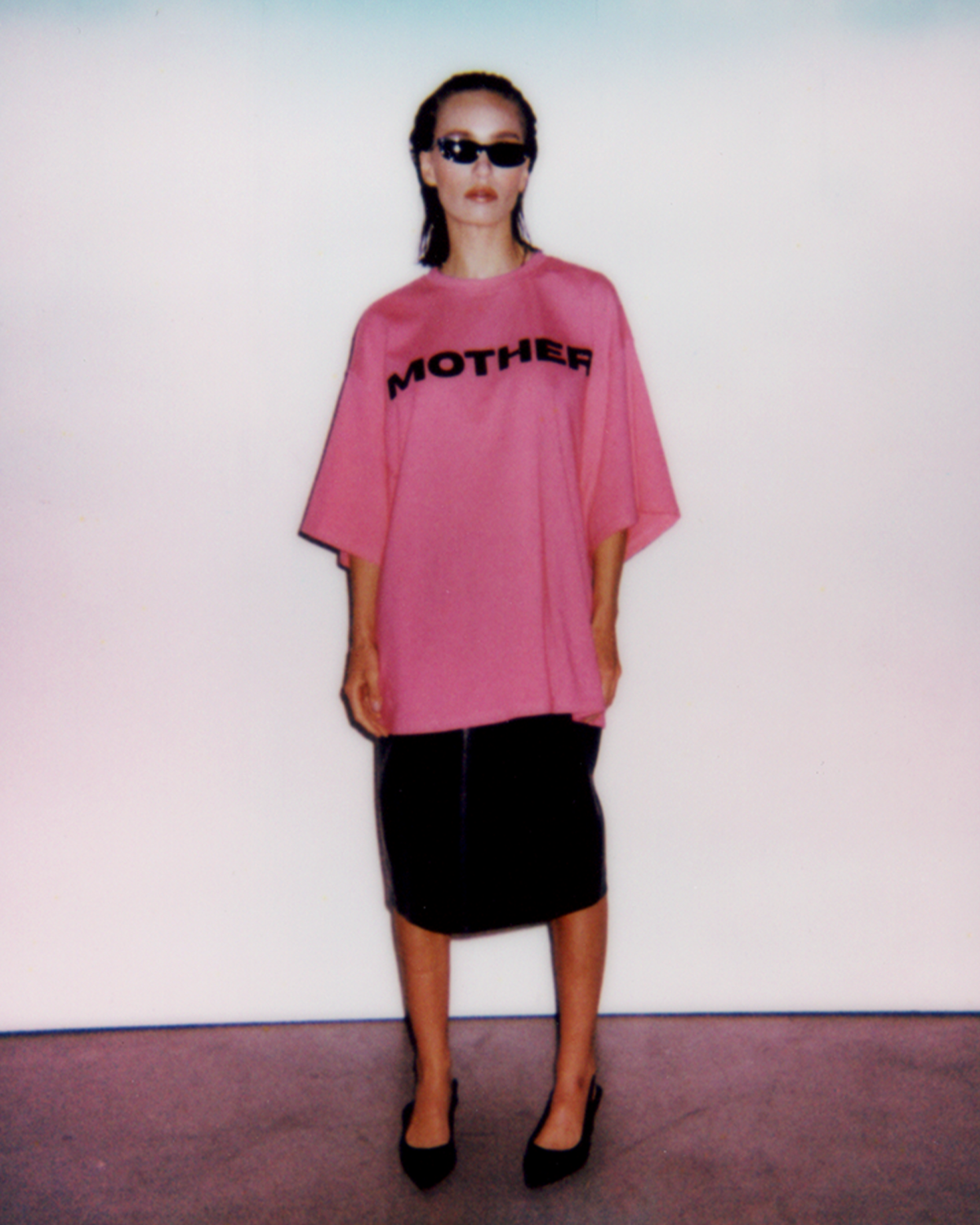 MOTHER TEE- HOT PINK
