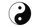 black and white yin yang
